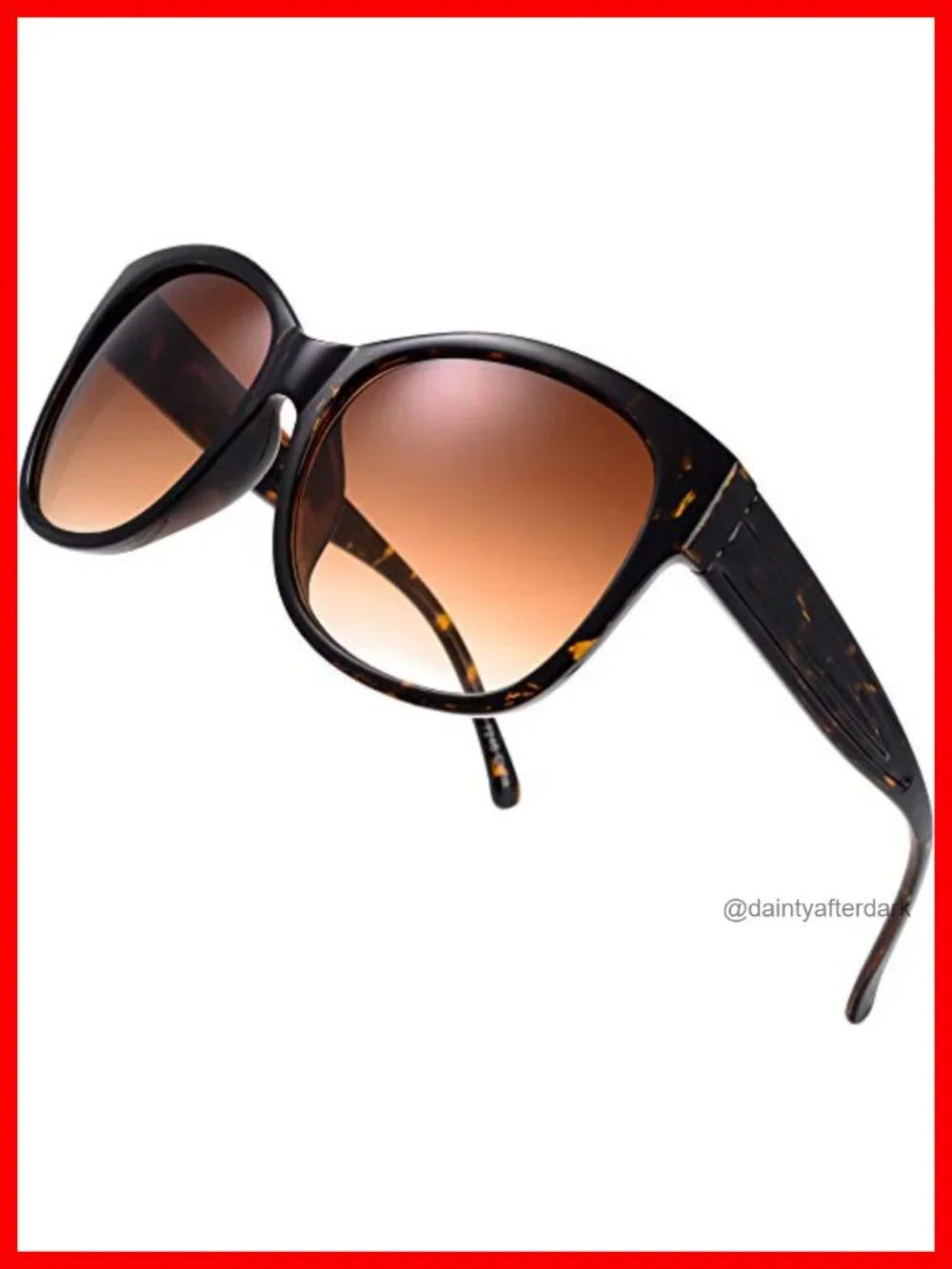 Oversized Jackie O Cat Eye Sunglasses UV Protection Non-Polarized